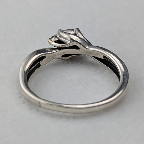 英國復古珠寶氧化鋯純銀戒指(9號)戒指